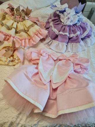 Lote de 3 Vestidos de Fiesta de  bebe