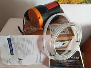 Bomba de aspiración de aceite y diésel 12V 80 w.