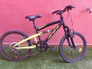 Bicicleta Denbike 22 pulgadas Negra y Verde