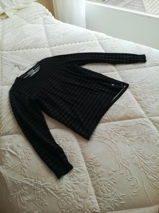 Jersey Jack & Jones negro con rayas grises