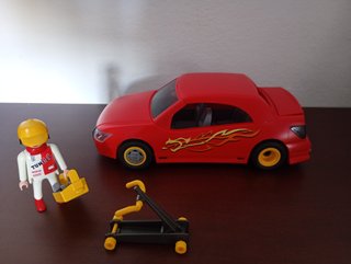 Coche Playmobil con Figura y Accesorios