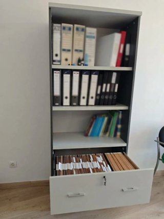 Armario de Oficina con Estantes y Cajón