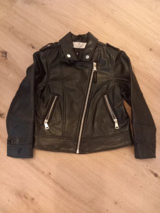 Chaqueta cruzada negra H&M 5-6 años