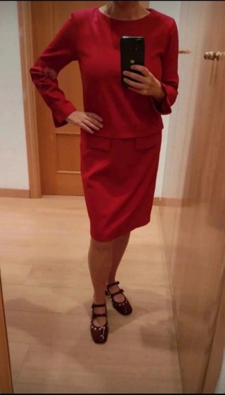 Vestido Rojo Sita Murt Talla 38
