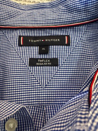Camisa Tommy Hilfiger Azul Cuadros Talla XL