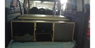 Cama furgoneta Berlingo Partner desmontable