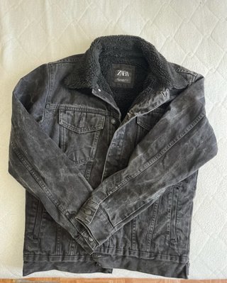 Chaqueta Vaquera Zara Negra Talla M