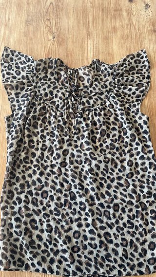Blusa semi- Transparente Animal Print