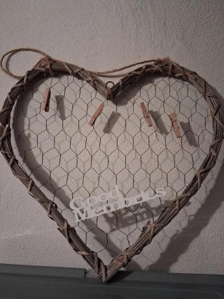 Decoración de pared con forma de corazón