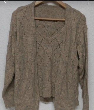 Cárdigan y Top de Alpaca Made in Italy