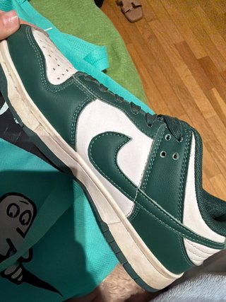 Zapatillas Nike Dunk Low Verde y Blanco