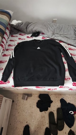 Sudadera Adidas Negra Hombre