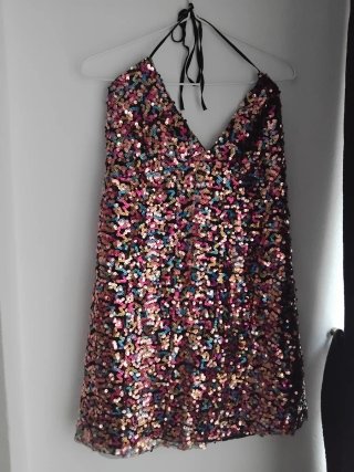 Vestido de fiesta con lentejuelas Talla L