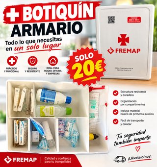 Botiquín Armario de Pared FREMAP Completo