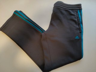 Pantalón Adidas Gris y Turquesa