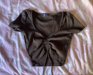 Top Zara Marrón Talla S