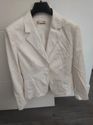 Chaqueta Americana Blanca Easy Wear