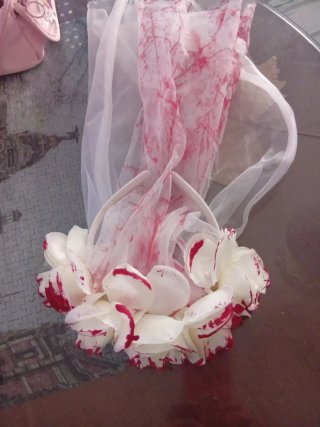 Diadema con Velo y Flores