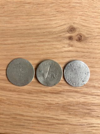 Lote 3 Monedas de Plata 2 Reales