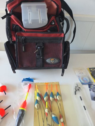 Lote de Pesca con Bolsa mochila FLAMBEAU.
