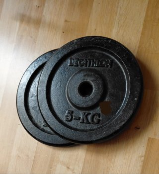 2 Discos de Peses Decathlon 5kg