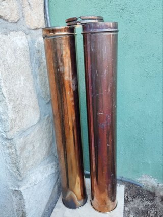 Tubos de salida de humos acero inox calefaccion