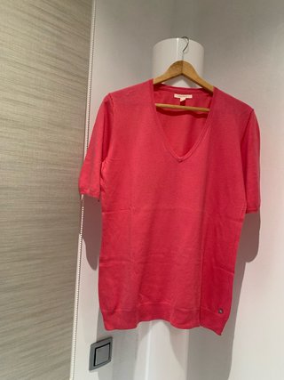 Jersey de punto fino Esprit rosa