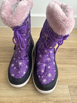 Botas de nieve Tijuana moradas talla 36