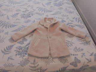 Abrigo de niña beige T. 5/6