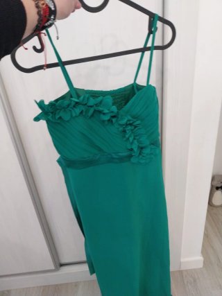 Vestido de fiesta verde talla S