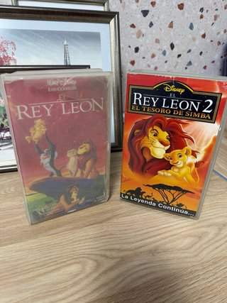 2 Cintas VHS El Rey León 1 y 2