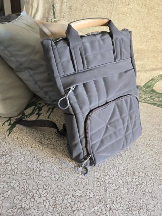 Bolso Mochila Gris PARFOIS