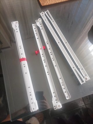 2 juegos de Guías para Cajones 45cm