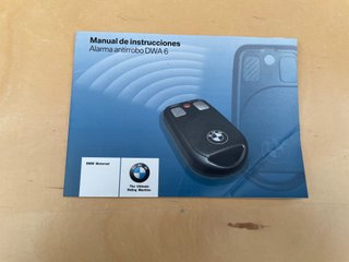 Manual de instrucciones Alarma BMW DWA 6