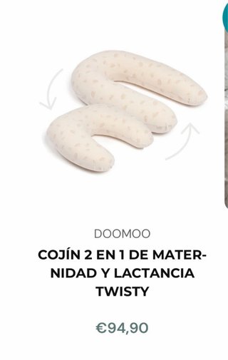 Cojín de Maternidad y Lactancia Doomoo Twisty