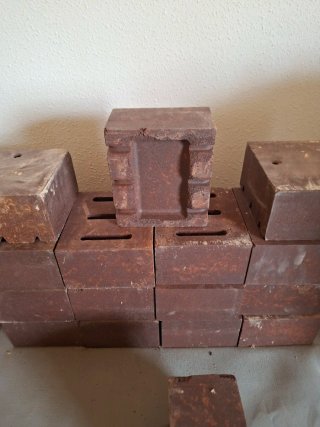 Lote de 16 Ladrillos Refractarios