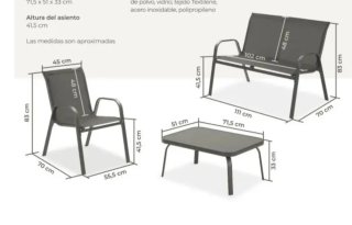 Conjunto de Exterior 4 Piezas