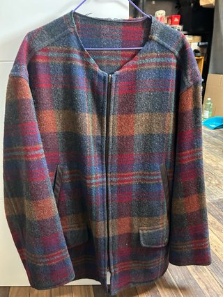 Chaqueta de lana oversize