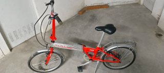 Bicicleta Plegable Roja