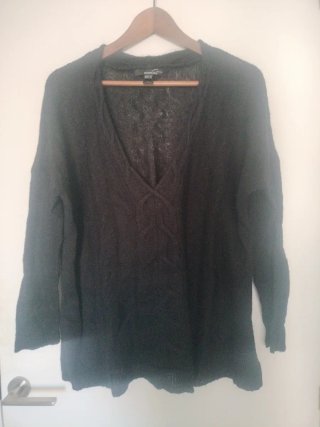 Lote 2 jerseis negros Mango