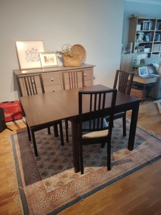 Mesa de Comedor Extensible de Madera
