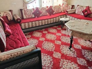 Sofás Estilo Tradicional Rojo y Beige