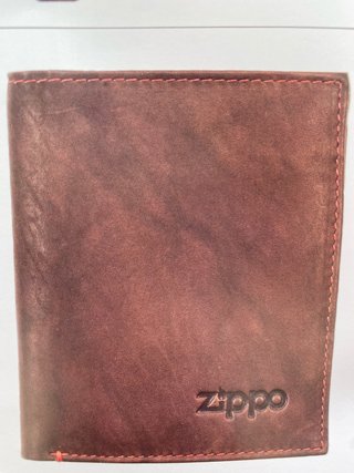 Cartera de Piel Zippo vertical wallet