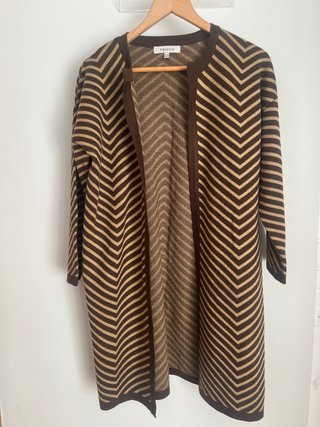 Chaqueta Trucco Rayas Marrones Talla M