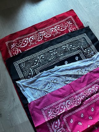 Set de 4 Bandanas Estampado Cachemira