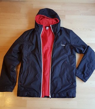 Chaqueta Parca Wedze Negra y Roja