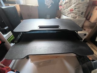 Plataforma Elevadora de Escritorio Negra