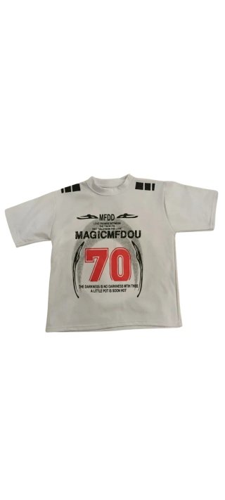 Camiseta Gris con Estampado