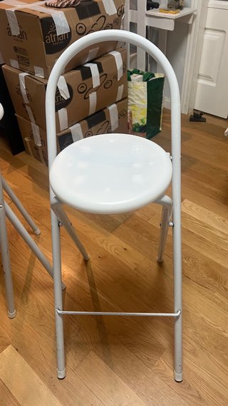Sillas Altas Plegables Blancas