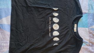 Camiseta Negra Manga Corta talla M